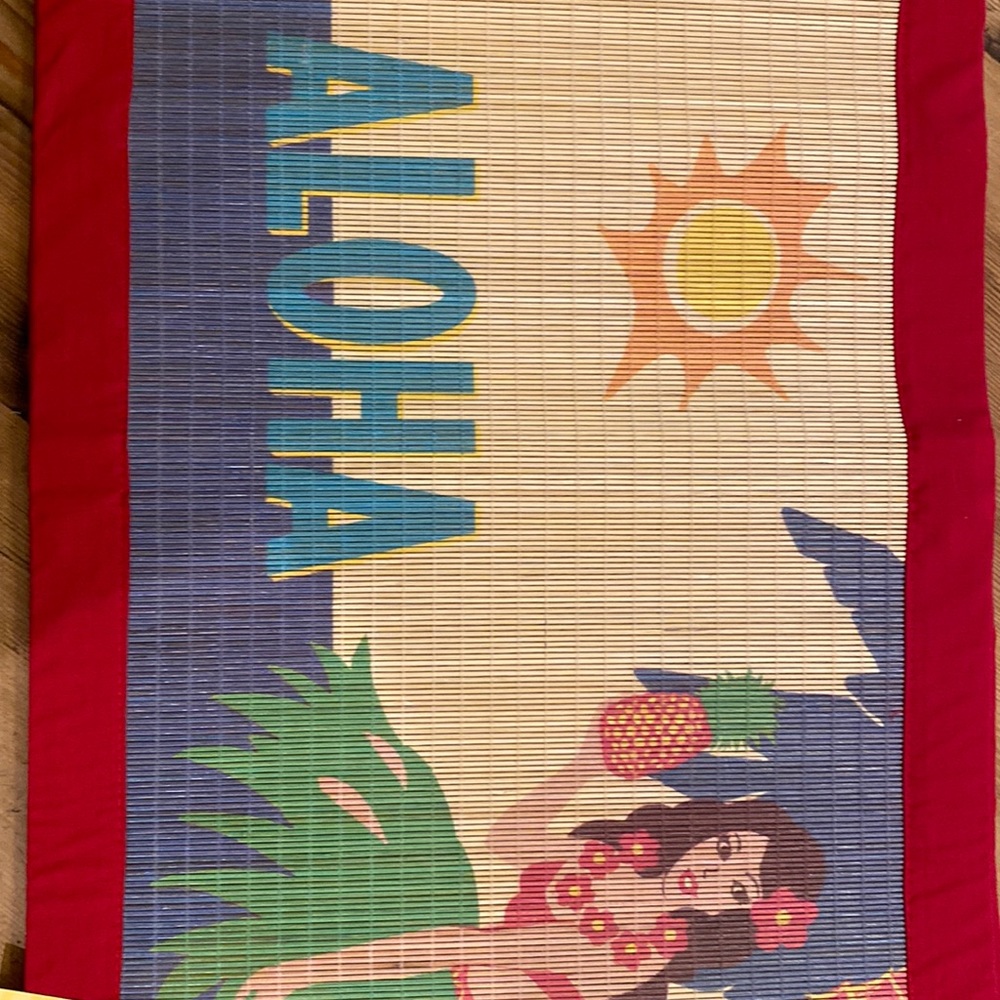 4 Aloha Vamboo Placemats 3 nwt 1 used 1206